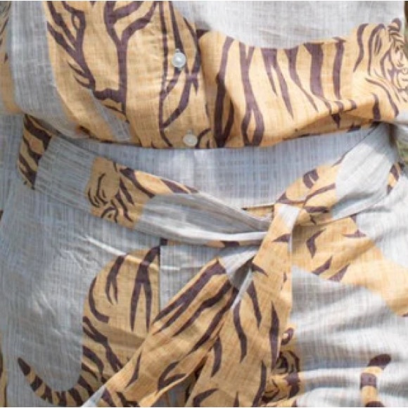 Las Surenas Linen Tiger Pants - XL- NWT - Picture 8 of 10